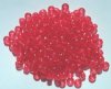 200 4x6mm Transparent Light Siam Acrylic Crow Beads